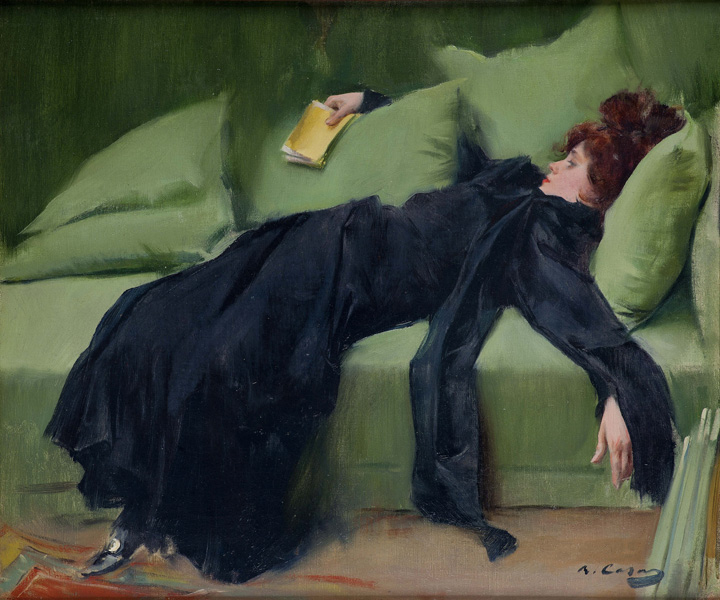 Ramón Casas, Joven decadente.